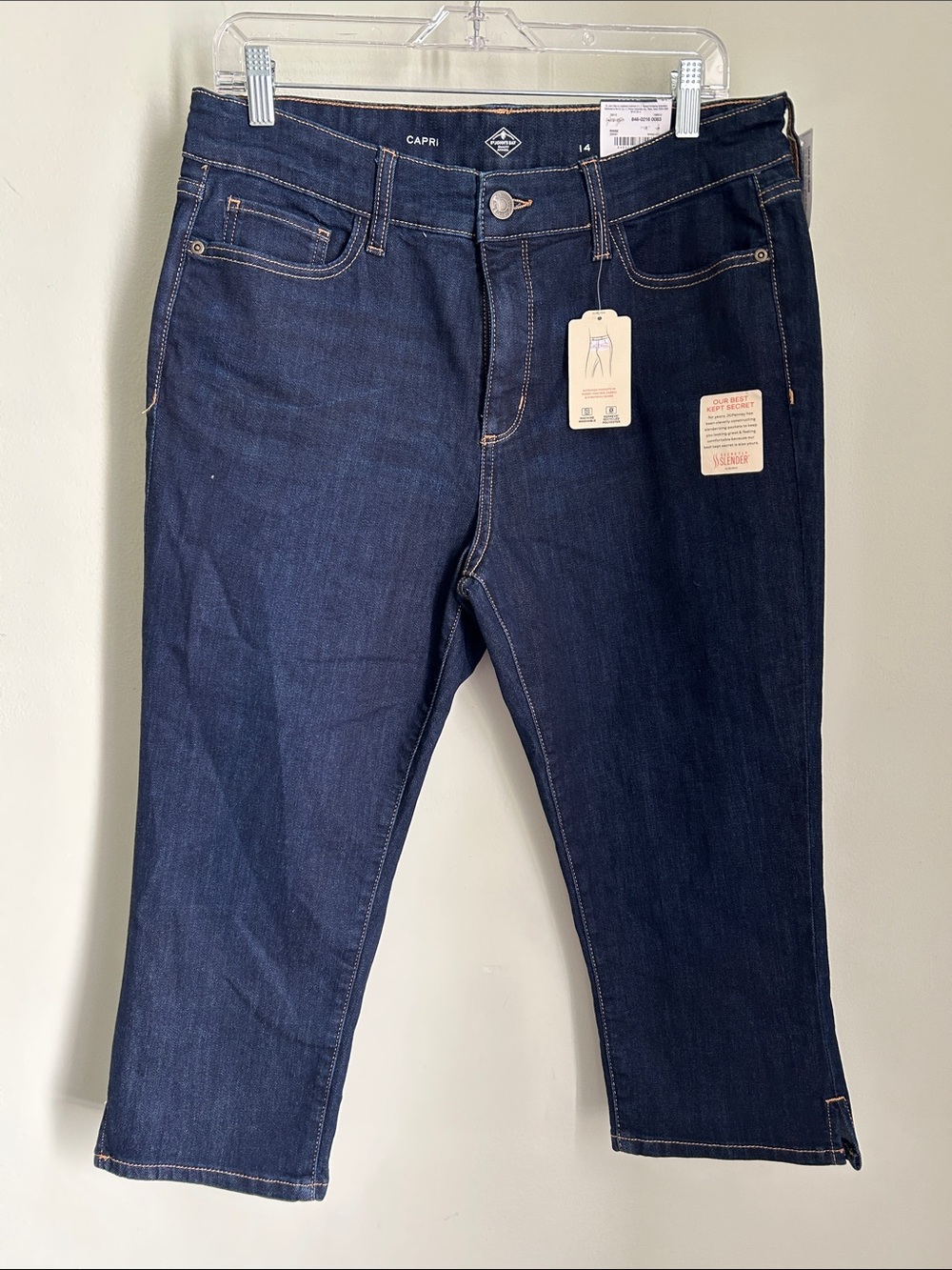 St. John's Bay Dark Indigo Capri Pants